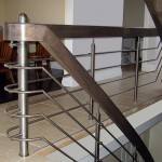 stainless steel crossbar railings